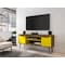 Manhattan Comfort Bradley 62.99 TV Stand, Rustic Brown and Yellow 228BMC94 - alternate 2